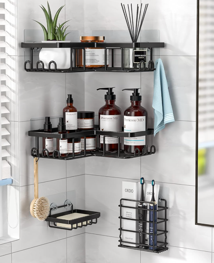 Kit Premium Organizador De Ducha 3 En 1